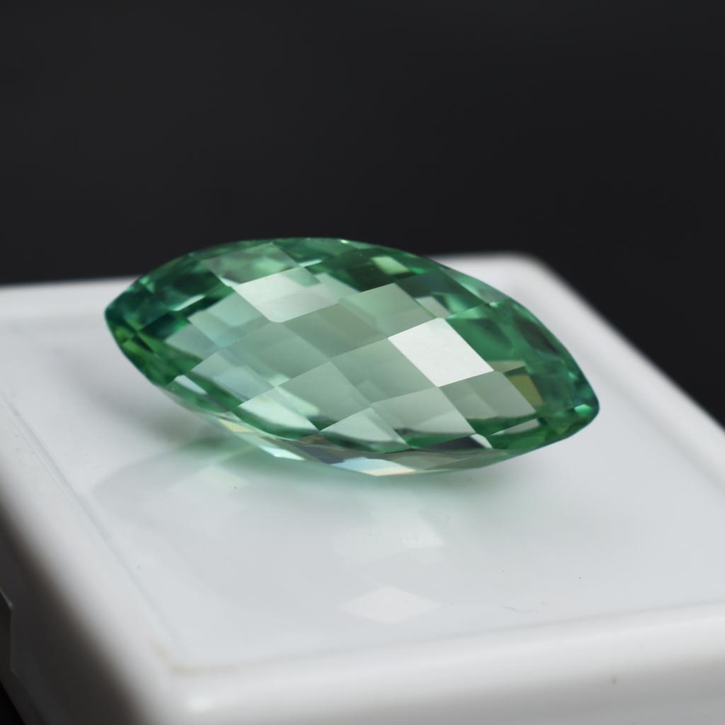 Marquise Natural Bluish Green Sapphire 6.85 Ct Fabulous Certified Gemstone