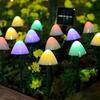 3.5m 10LED Solar Mushroom Lights Outdoor Waterproof Decorative Street Lights for Lawn Garden Patio Christmas Holiday Decoration