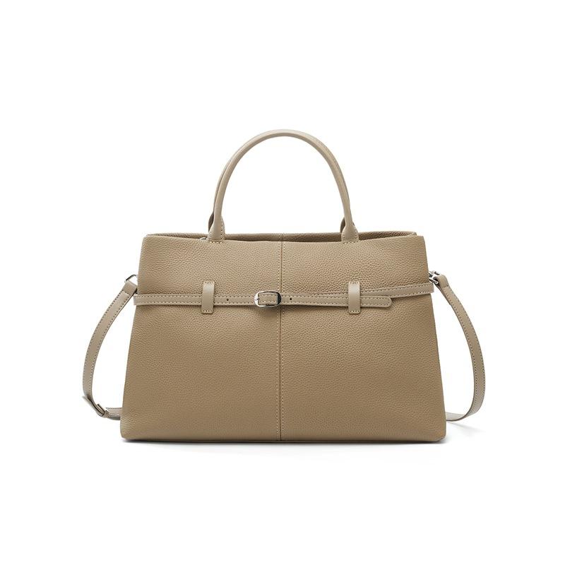 New Top Layer Cowhide Handbag with Large Capacity Genuine Leather for Women's Commuting Luxury Tote Bag