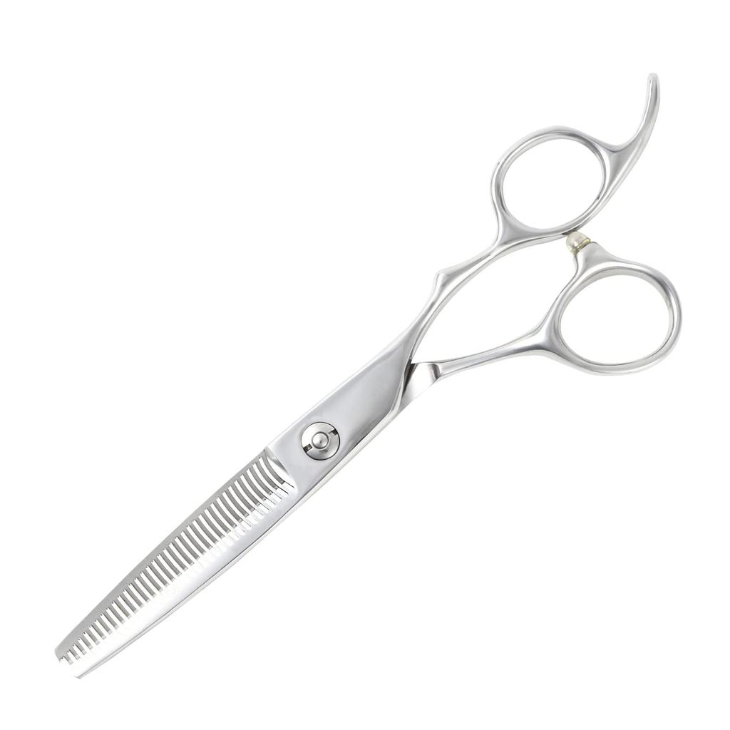 A Japanese Professional Scissors Offers a Natural Finish for Home Cutting Approximately Thinning DEEDS, Manufacturer, (6.0 Inches, 25% Rate) AD-02