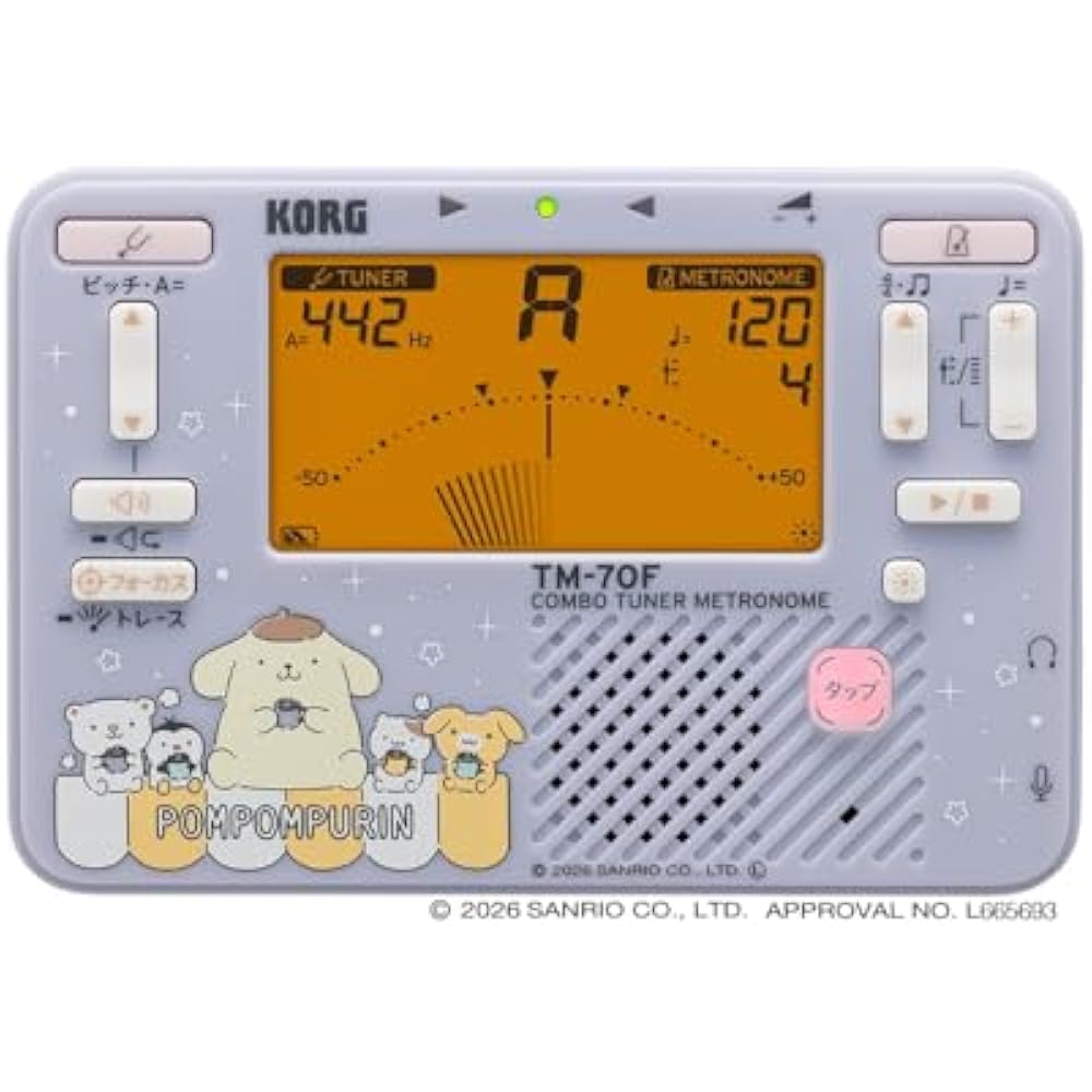 

KORG (KORG) Tuner Metronome TM-70C Pompompurin/Limited Model/Clip-on Contact Mic/Brass Band/Orche...