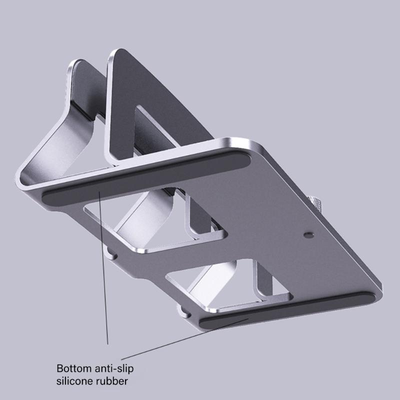 Aluminum Vertical Computer Stand Adjustable 14 45mm Thickness Anti Slip Desktop for Professionals Students