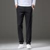 Men's Slim Fitting Small Straight Elastic Casual Pants Men's Regular High Waisted Men's Pants