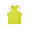 Camiseta Sin Mangas con Logo Sólido y Cuello Redondo Dri-FIT para Mujer Tops Verde Cactus DX6488-308