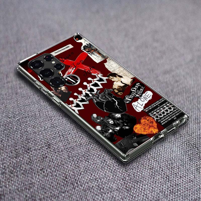 

T-Three Days G-Grace band Phone Case For Samsung Galaxy S24 S23 S21 S20 FE S22 S26 Ultra S25 Edge S10 Plus Cover Clear TPU Capa Samsung S26 5G