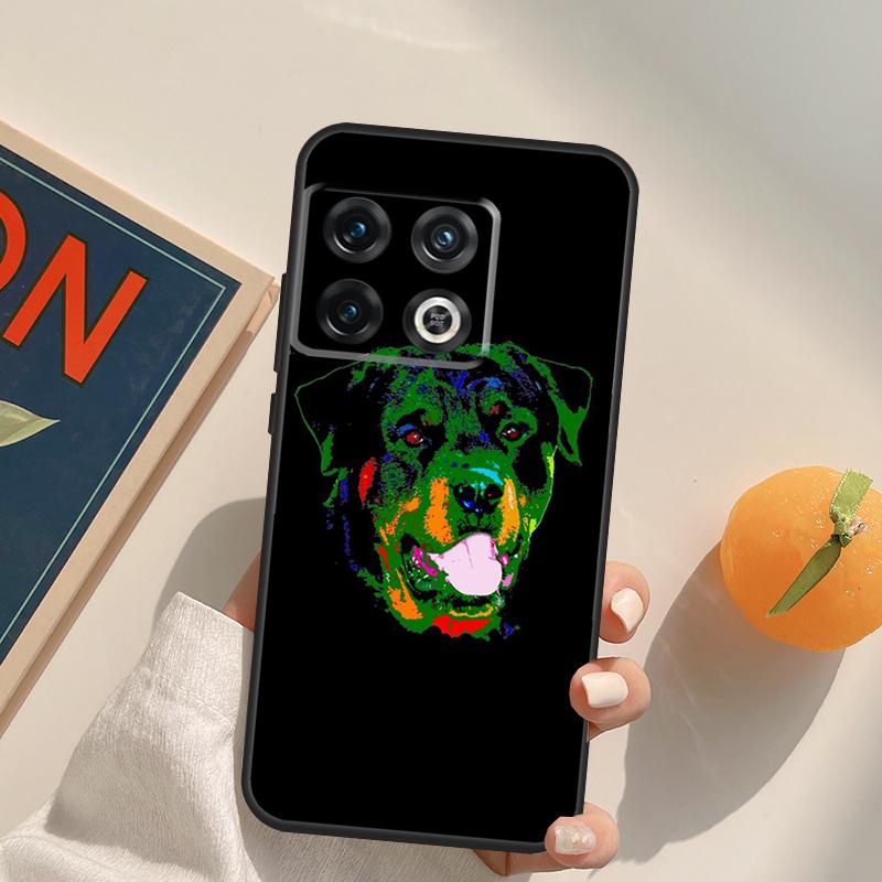 Süße Rottweiler Hund Hülle Für OnePlus 13R 12R 10R 13T 10T 11 12 13 15 OnePlus Nord 5 CE 2 3 4 Lite N20 N30 Cover