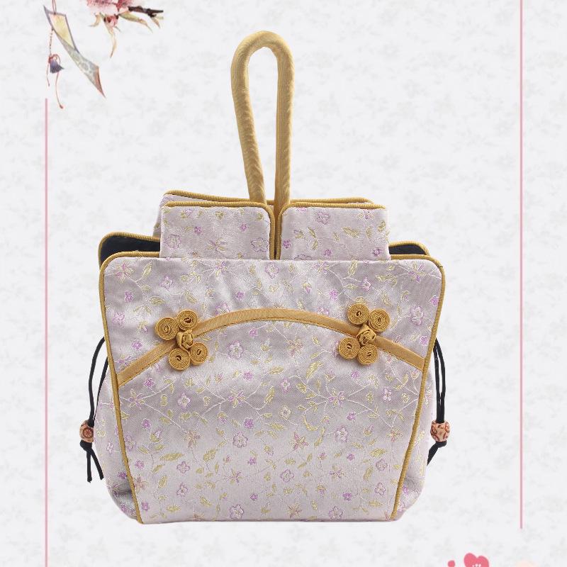Nanjing Brocade Silk Clutch: Chinese Style Qipao Hanfu Makeup Bag, Coin & Card Holder, Key Pouch