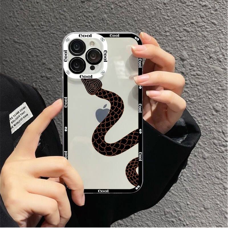 Snake Flower Snake Painting Phone Case for iPhone 11 12 13 Mini Pro Max 14 Pro Max Case shell