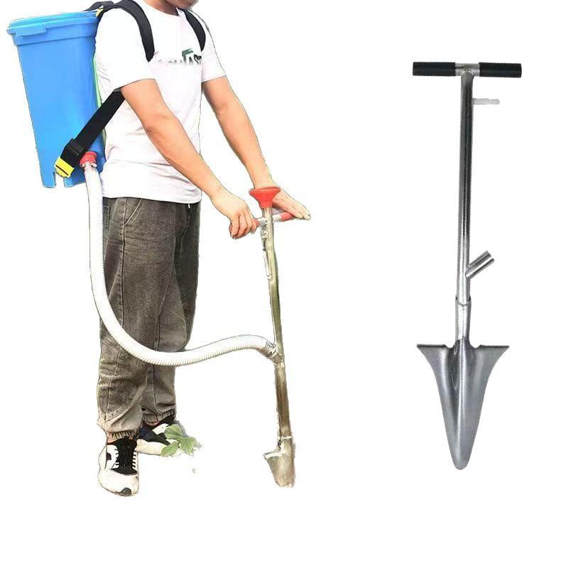 Manual Granular Fertilizer Applicator Labor Saving Adjustable Output For Agricultural Corn Cane Vegetable Garden Fertilizing