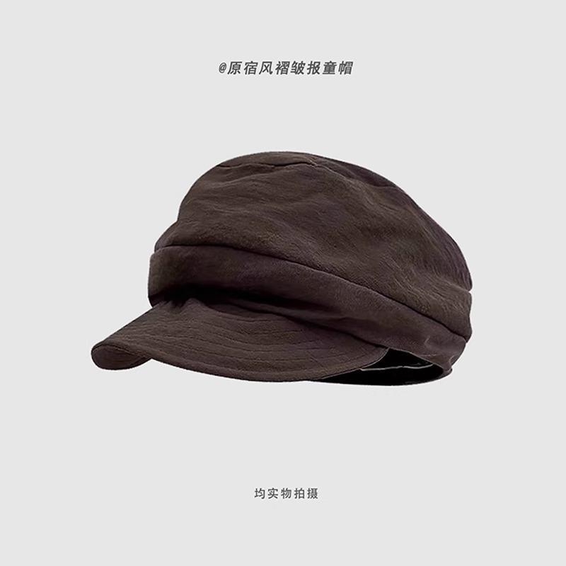 Japanese Yamamoto Style Thin Breathable Octagonal Hat Versatile Literary Painter Hat