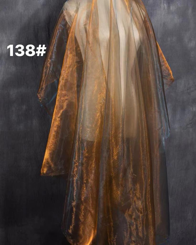 Dreamy Soft Organza Skirt Fabric: Flowing Light Gauze & Bright Silk