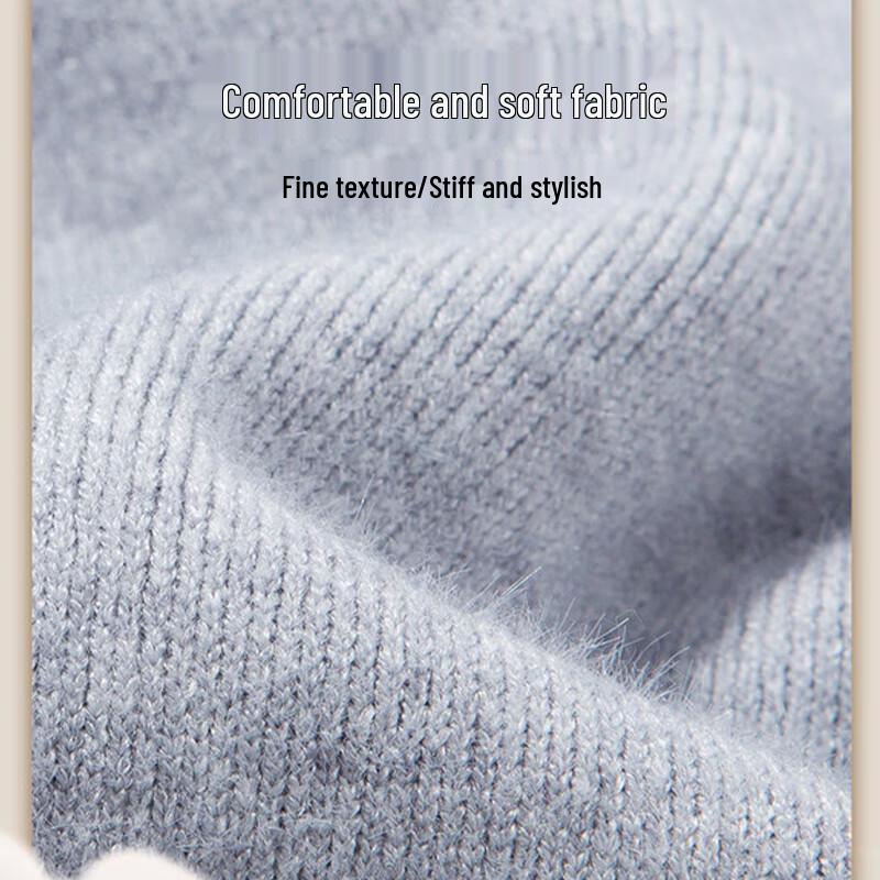 Luomeng Herren Strickpullover mit Stehkragen