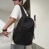 Thickened casual backpack, simple trend letter campus backpack, large capacity outdoor travel schoolbag