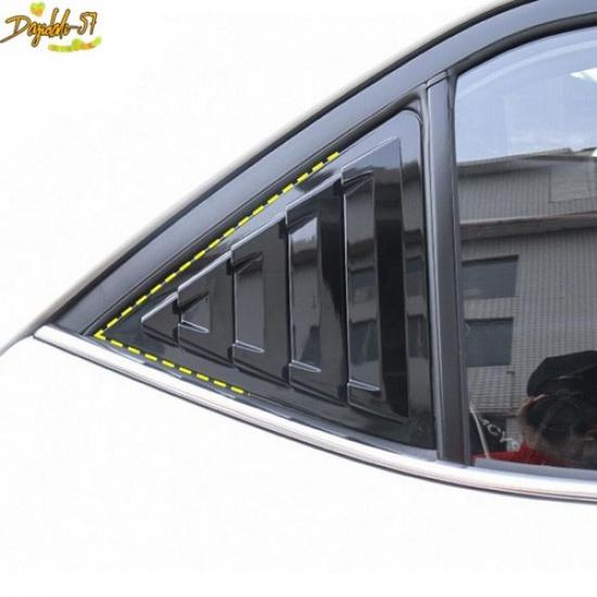 2PCS Rear Side Vent Window Louvers Cover Scoop Trim For Toyota Corolla 14-18 New