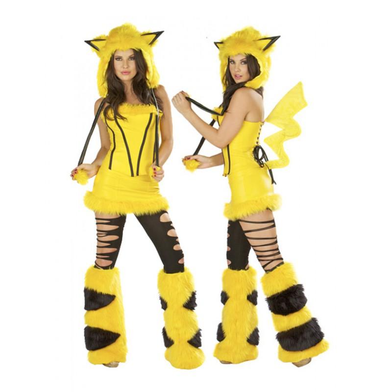 Halloween Cosplay Kostüm Affe Rollenspiel Outfit Orange Mit Schwanz Party