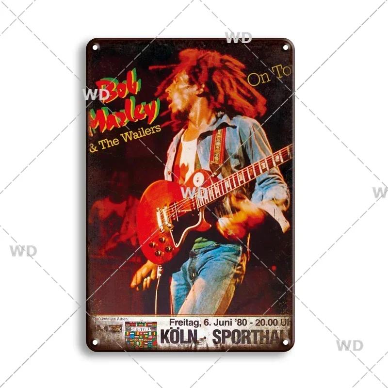 Retro Vintage Rock N Roll Band Metal Tin Sign - The Doors ZZTOP Queen Music Poster, Wall Decor Plaque Plate