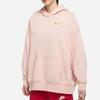 Nike Embroidered Logo Pullover Hoodie Women Tops Oxford-Pink DM6202-601