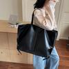 Lazy texture large capacity tote bag simple underarm bag fashionable commuter large bag shoulder women's bag