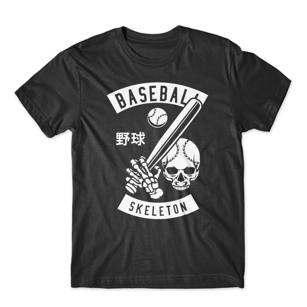 

Baseball Skeleton T-Shirt 100% Cotton Premium Tee New 5XL різнокольоровий