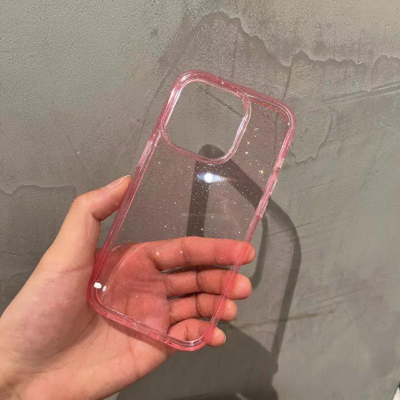 

Прозорий чохол для телефону з блискітками для iPhone 16 Pro 15 14 Plus, Прозора блискуча накладка з м яким бампером з ТПУ iPhone 7Plus/8Plus