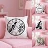 Anime S-Steins Gate Cushion Cover Short Plush Double-Sided Printing Home Machine Washable In Warm Winter Pillow Case