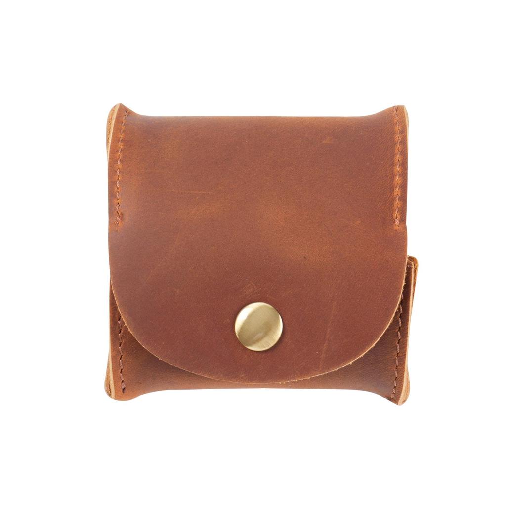Genuine Leather Retro Mini Coin Purse & Key Holder, Handmade Card Pouch in Stock