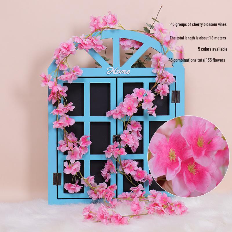 Cherry Blossom Vine Wall Hanging for Outdoor and Indoor Ceiling Decor
