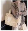 Japanese-Style Waterproof Nylon Minimalist Shoulder Bag for Women - Large Capacity Commuter Tote