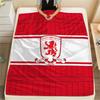 Middlesbrough FC Flannel Blanket, High quality Comfortable for All Seasons, Home Decor, Warmth and Comfort