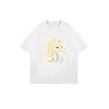 Oversized T Shirt Black Horse Head Graphic Print Casual Wear For Women
