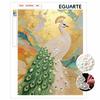 5D Round Pearl Painting Kit Majestic Peacock Pattern DIY Handmade Rhinestone Art Home Interior Decor Gift