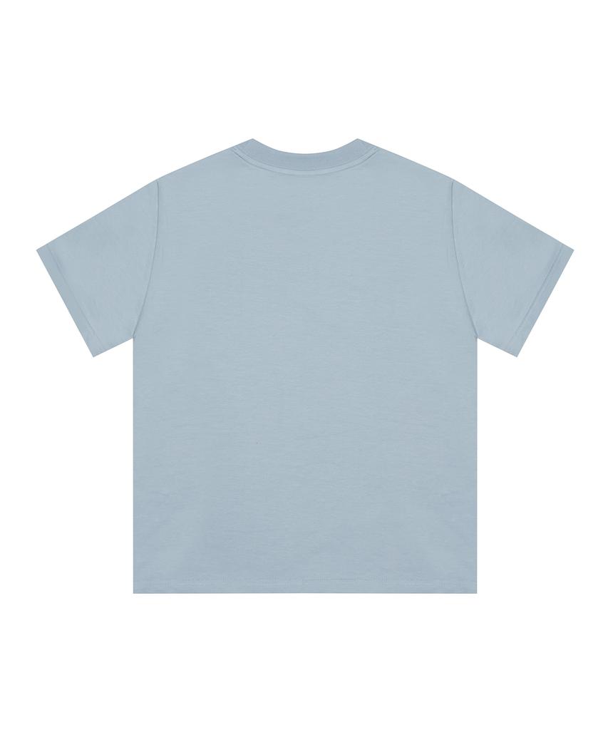 LUVISTRUE Curved L Set Tee(Sky Blue)