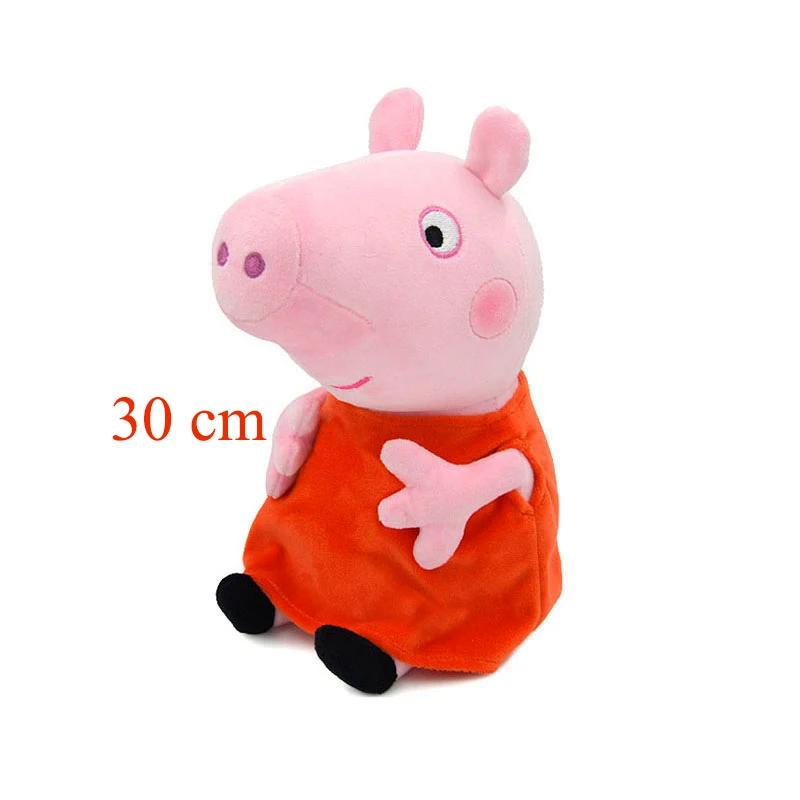 30 CM Peppa Pig Plush Stuffed Doll Pig Father Mother Model Children's Toys Cartoon Cute Anime Figure George Kids Christmas Gifts