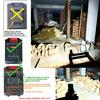 Adjustable Clamp Battery Power Work Light With 2 Mode For Power Tool Batteries LED Light Indoor Outdoor Use