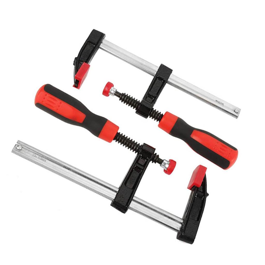 4Pcs Heavy Duty F Clamps Woodworking Bar Clips Quick Slide DIY Hand Tool Kit 50*150mm