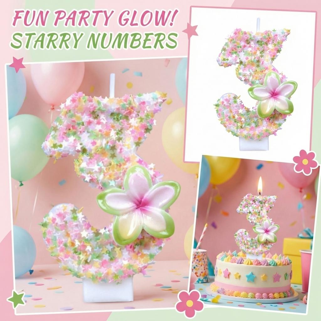 Fashion Cartoon Creative Birthday Candles Party Digital Candles
