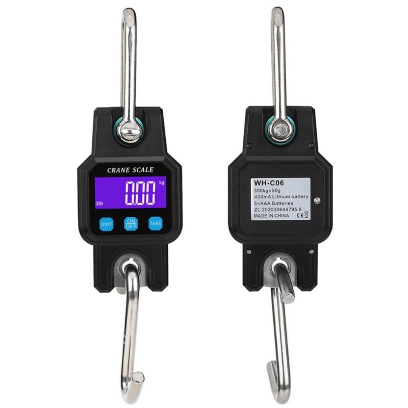 Digital Hanging Scale 660 LBs 300KG,Heavy Duty Waterproof Fish Scale - Portable Crane Scale for Luggage Weight