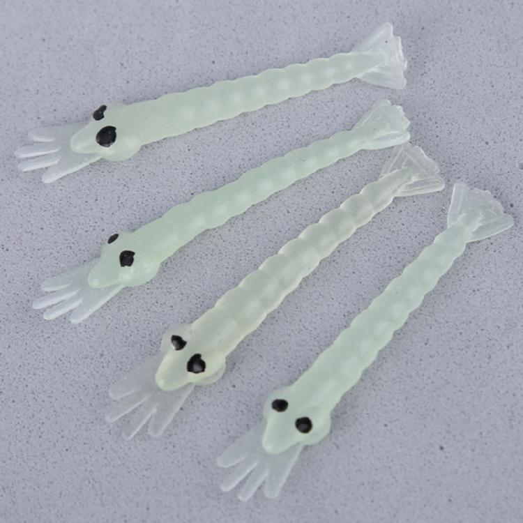 Glows Shrimp Lures Soft Luminously Swimbait Floating Shrimp Lures Simulation Shrimp Baits Topwater Floating Lures