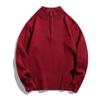 Men S Plus Size Long Sleeve Half Zip Turtleneck Casual Knit Sweater