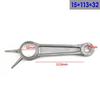 1 Stuks Luchtcompressor Drijfstang Zilverkleurig Aluminiumlegering Voor Luchtcompressor 12×67×23 12×69×20 12×76×23 13×83×24mm