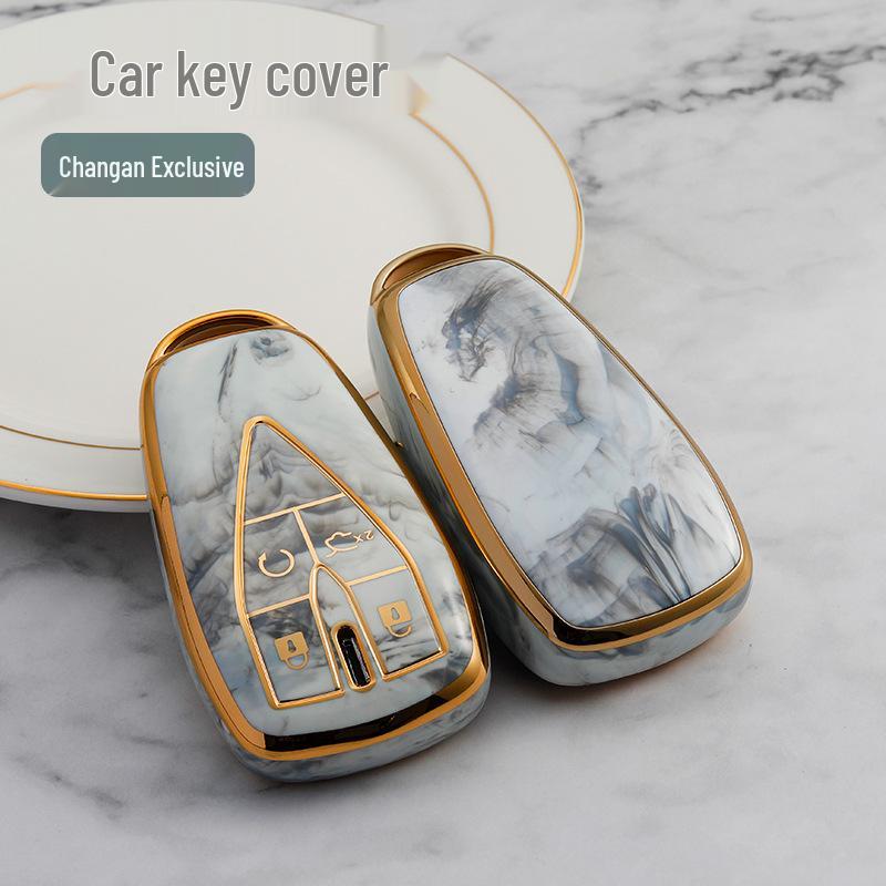 Compatible Changan CS75 Plus/CS55 Plus/Eado Plus/Oshan X5X7 Key Cover - Full Protection Case with Buckle