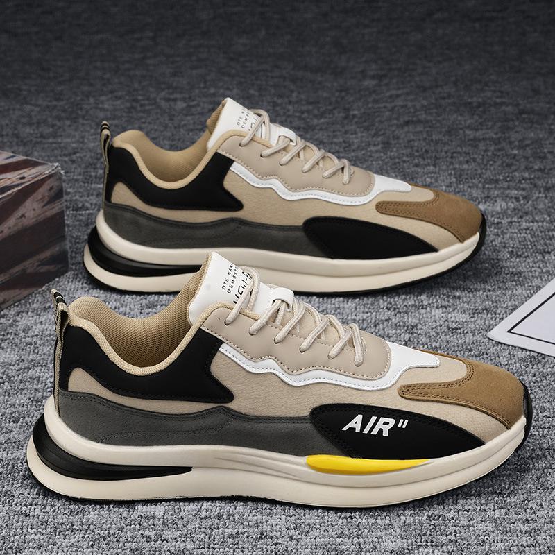 

Мужская обувь Весенняя легкая мужская износостойкая обувь Спортивная повседневная обувь на мягкой подошве 44 бежевый