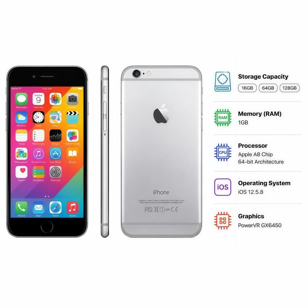 Refurbished Apple iPhone 6 Plus 128GB Black/Gold/Silver 5.5" Big Screen Smartphone Unlocked Global Version
