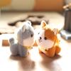 Charming Husky Plush Toy Keychain Fluffy Mini Dog Bag Accessory Soft