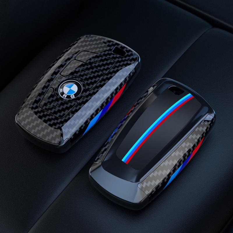 

Special BMW 3 Series Sports Key Cover 5 Series M3M5 Carbon Fiber Pattern Key Bag X1x5x6 Three-color Bottom New Shell Buckle
