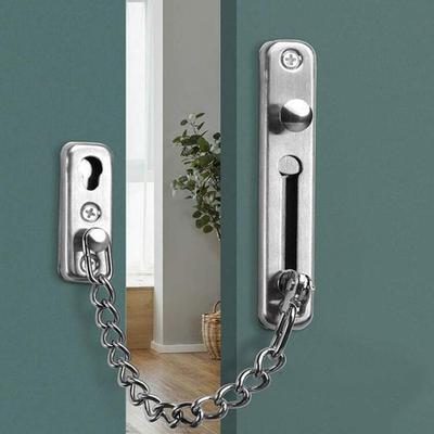 Bold Chain Door Chain Lock No-drill Secure Security Chain Guard Guard Against Theft Stainless Steel Security Chain Lock Drawer