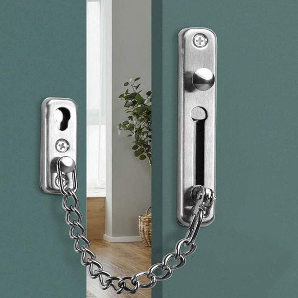 Guard Against Theft Security Chain Guard No-drill Anti Theft Press Lock  Sliding Window