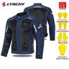 LYSCHY Motorcycle Jacket Pants Summer Mesh Breathable Motorbike Jacket Men Women CE2 Level Protective Anti-fall Motocross Jacket