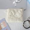 Cute Style Quilted Card Case  ID Case  Multi-function Flip Snap Storage Bag  Portable Coin Purse  Bluetooth Headset Bag