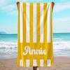 Personalized Striped Beach Towel Microfiber Towel Thin Quick Dry Absorbent for Beach Swimming Yoga Bath Sports